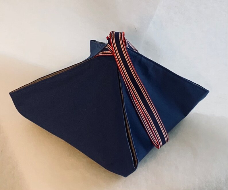 Sac à tarte, réversible, sac à gâteaux bleu marine