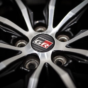17+ Toyota GR86 BRZ FRS 86 Carbon Fiber Style Wheel Center Cap (Will NOT Fit Satin Forged Wheel) - 50mm - Original Design - 3D Printed