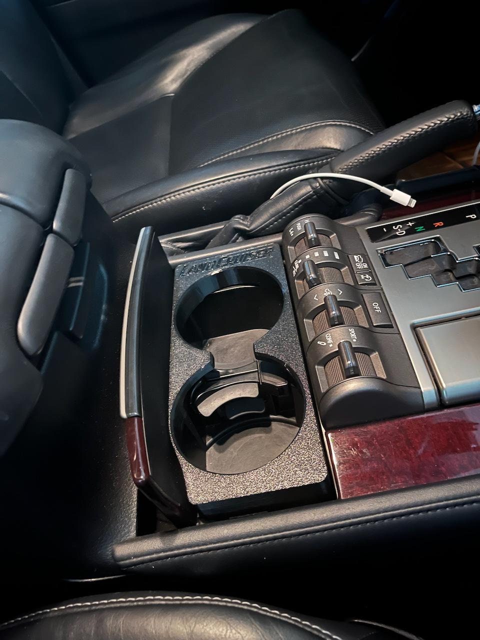 レクサス LX570 200系 '08-'15 カップホルダーエクステンション (200系ランドクルーザーには適合しません)