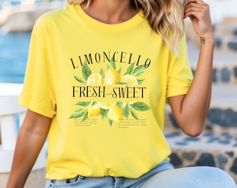 Limoncello Amalfi Coast Shirt: Women's Summer Citrus Tee