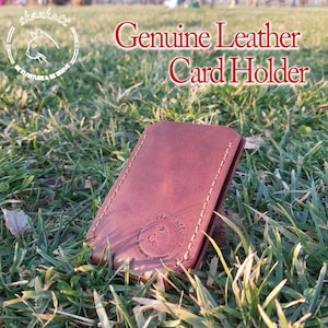 Tnsberg-Oslo porte-cartes de crédit | Cuir véritable | Fabrication traditionnelle | Cadeau pour lui | Cadeau pour elle