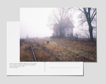 Abandoned Train Station Art Postcard – Fürth am Berg, Germany