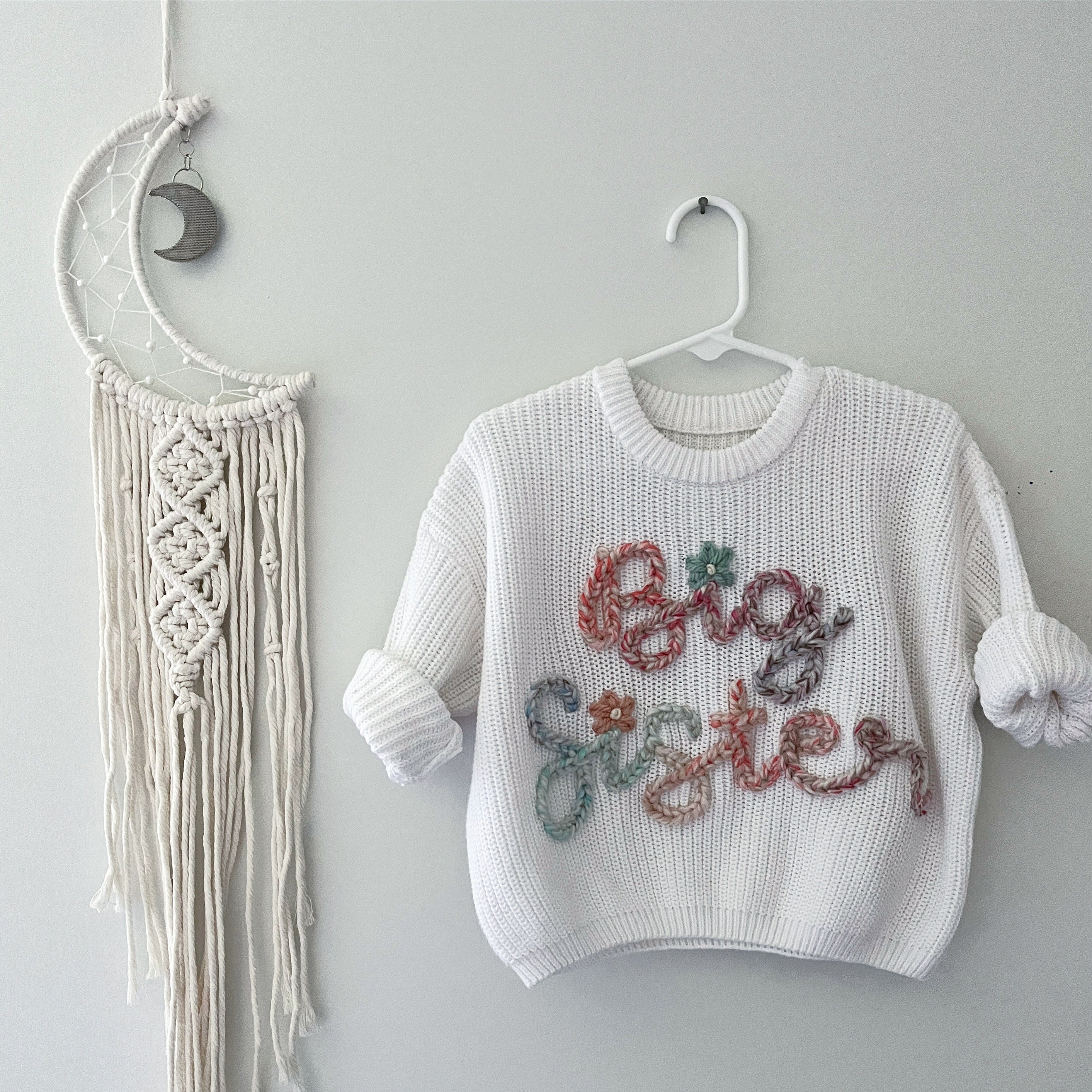 【I Need You Baby】Random Embroidery Sweat PERSONALIZED EMBROIDERED SWEATER - Custom Baby Name Sweater