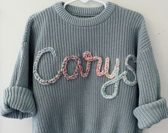 Custom Baby and Toddler Sweater | Fall Sweater | Embroidered Sweater for Baby | Name Sweater | Embroidered Sweatshirt | Baby Gift