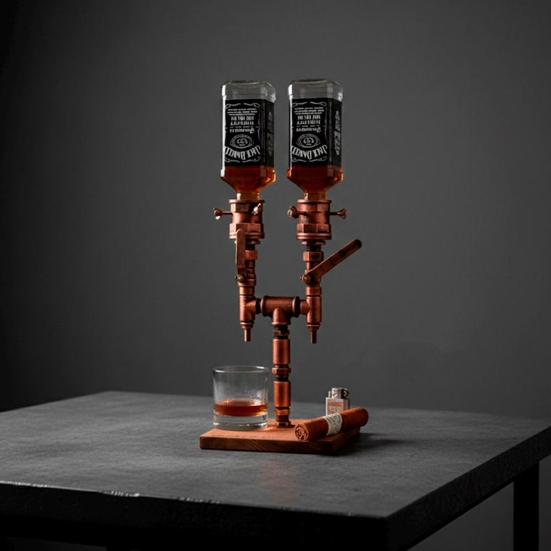 Unique Man Cave Whiskey Dispenser, Home Bar Dispenser, Bourbon Liquor Fountain