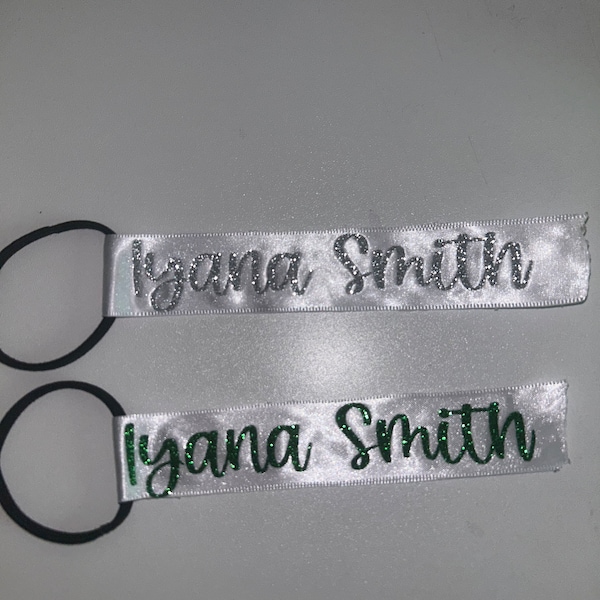 Pom Pom Name Tags | Set of 2, Cheer Name Tags