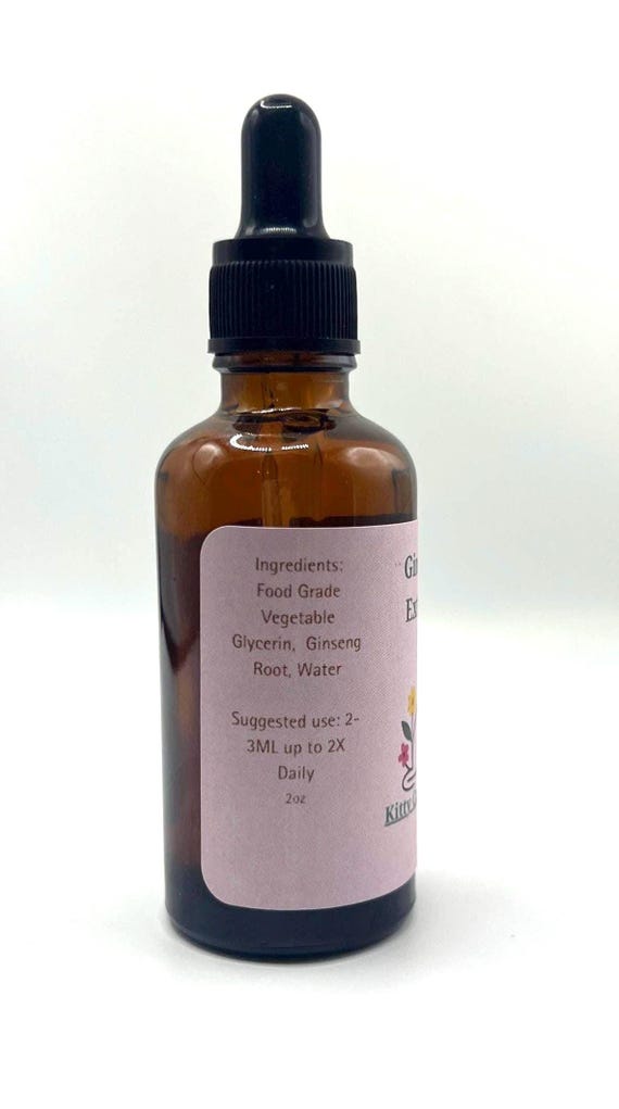 Ginseng Root Tincture | Alcohol Free | Ginseng Root Glycerite, Ginseng Root Extract Ginseng Root Tincture | Alcohol Free | Ginseng Root Glycerite, Ginseng Root Extract