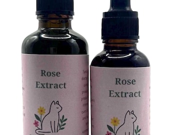 Rose Tincture | Alcohol-Free | Rose Glycerite | Rose Extract | Organic Rose