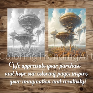 25 Airborne Kingdom Grayscale Coloring Pages Adult Coloring Book ...