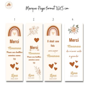 gift for nanny personalized bookmark, personalized nanny gift, original personalized nanny gift