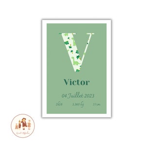 Poster decorativo per il nome del bambino, poster personalizzato per bambino, poster per bambino, bambino