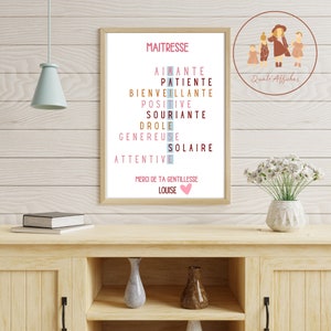 Cartel personalizado de scrabble de amante, cartel de amante, regalo para amante imagen 6