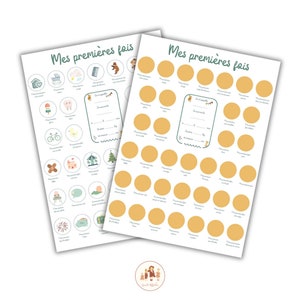 Poster le mie prime volte personalizzato da grattare, regalo di nascita personalizzato, poster da grattare le prime volte del bambino