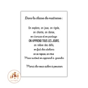 poster di ringraziamento per l'insegnante, poster per l'insegnante, regalo per l'insegnante