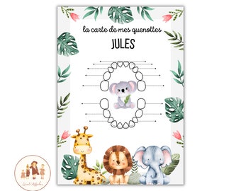 personalized baby tooth card, baby milk teeth, baby's first teeth, milk tooth card