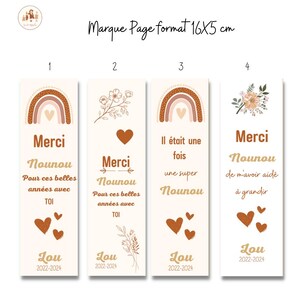 gift for nanny personalized bookmark, personalized nanny gift, original personalized nanny gift