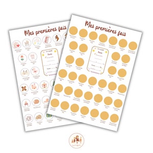 Poster le mie prime volte personalizzato da grattare, regalo di nascita personalizzato, poster da grattare le prime volte del bambino