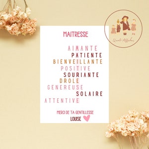 Cartel personalizado de scrabble de amante, cartel de amante, regalo para amante imagen 3