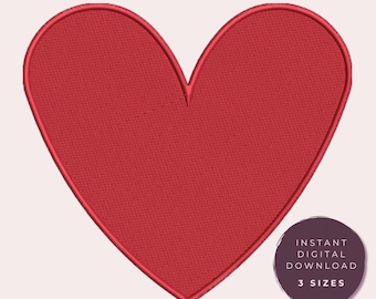 Mini Heart Embroidery Design: 4x4 & 5x7 Hoop (Digital Download)