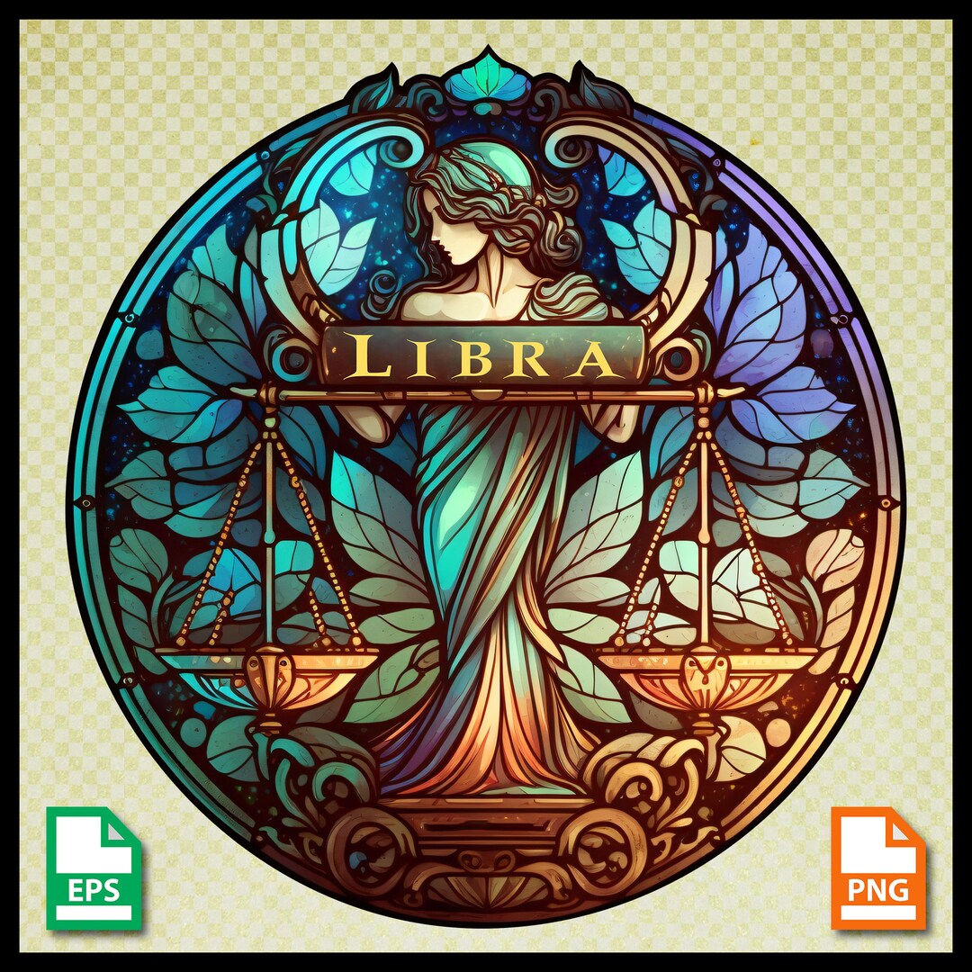 Libra Zodiac Printable Graphic, Zodiac Png, Horoscope Eps, Astrological ...