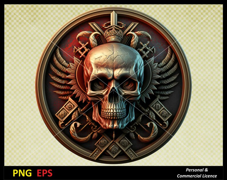 Skull Printable Digital Download Commercial Use Eps File - Etsy