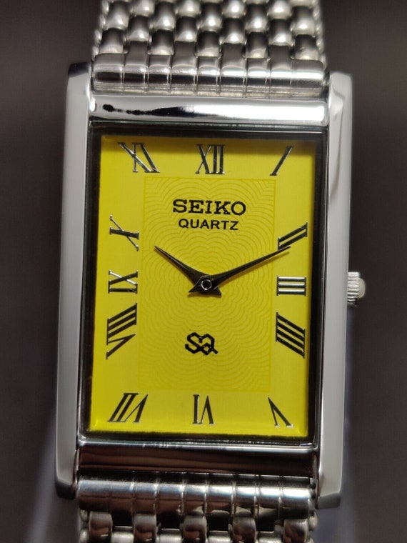 Seiko Quartz Slim Men's Wrist Watch Roman Number Dial… - Gem