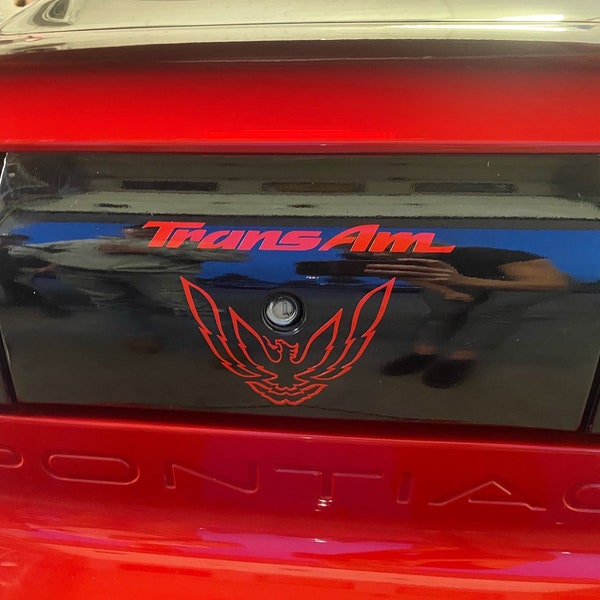 Pontia firebir Trans A M Rear Emblem taillight Inlays Decals OEM Fit, custom colours, fourth generation 1992-2002