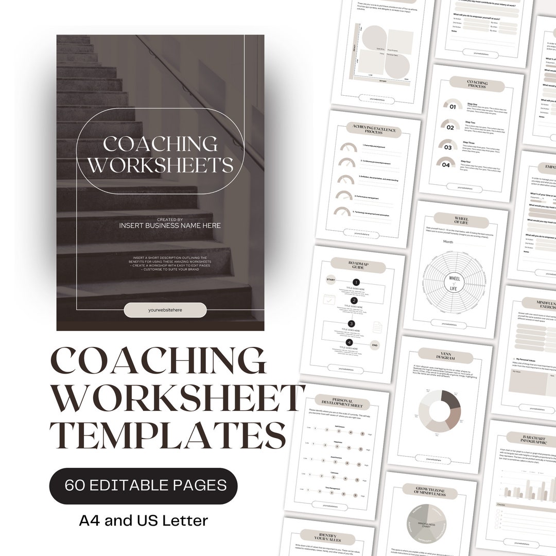 Self Coaching Worksheet.pdf Coaching Worksheets Templates, Goal Setting Workbook, Self Discovery ...