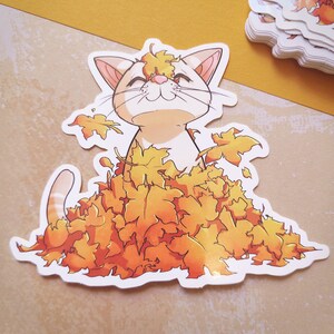 Fall vibes - Sticker (10.5x8 cm)