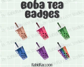 Boba Tea Sub Badges