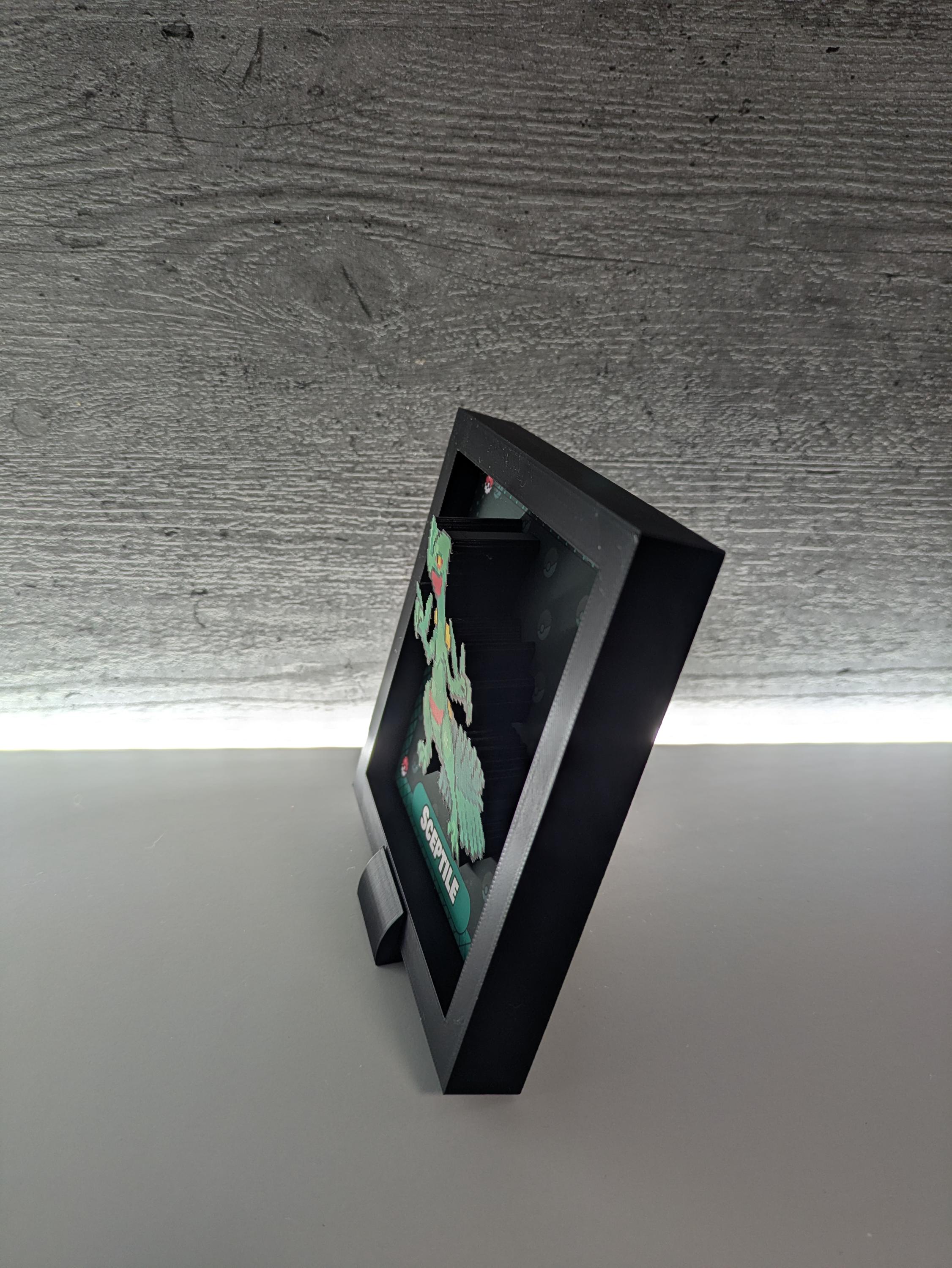 Sceptile 3D Model Picture Frame - Etsy