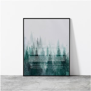 Minimalist Forest Watercolor Ketubah