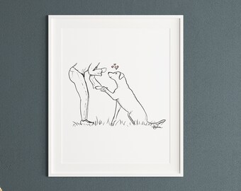 Kunstdruck Hund Doglover Print DINA4