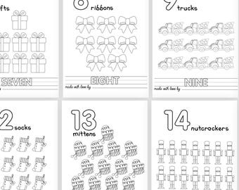 Baby Shower Coloring Book 123 Coloring Book Baby's First 123 Book Baby Shower Game Activity Number Book Pages Counting Game Printable Pdf