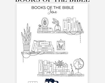 Monthly Bible Reading Tracker - PRINTABLE Journal Page - Bible Tracker - Bible Study - Scripture Reading Log - Bible Studies Prayer Journal