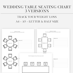 Druckbare Hochzeitstisch Sitzplan Vorlage, Runder Tisch Sitzplan, Sitzordnung für den Runden Tisch, Hochzeitsplaner, Event Tisch Sitzordnung