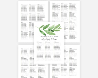 Chronological Bible Reading Plan Printable Bible Tracker One Year Bible Plan Daily Devotion For Women Bible Study Daily Devotion For Women