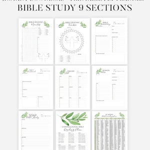 Prayer Journal Printable Bible Study Planner Faith Based Bible Study Journal for Women Prayer Planner Christian Digital Bible Journal Book