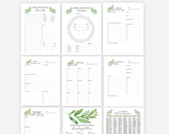 Prayer Journal Printable Bible Study Planner Faith Based Bible Study Journal for Women Prayer Planner Christian Digital Bible Journal Book