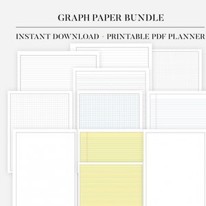 Dot Grid Paper Bundle Printable Dot Grid Journal Paper Dotted Planner Pages Notebook Templates Printable Note Taking PDF A5 A4 Letter Size