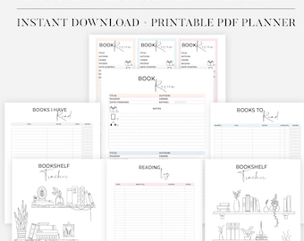 Yearly List Of Books Read, To Do Read List Printable, Book Reading Tracker Printable, Book Tracker, To Be Read List, Reading Log Page Layout