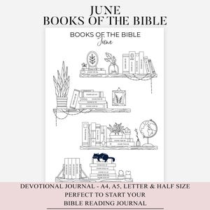 Printable Bible Bookshelf Coloring Page | Books of the Bible Reading Tracker | Digital Download 8.5x11 PDF | All Ages | Christian Journaling