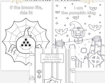 Halloween Coloring Pages, Halloween Coloring Book, Halloween Coloring Sheets, Halloween Coloring Pages for Kids, Halloween Activities, Ghost