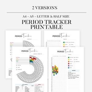Period Tracker Digital Planning Template Digital Planner Digital Download Planner Insert Cycle Tracker Symptom Tracker Ovulation Tracker PMS