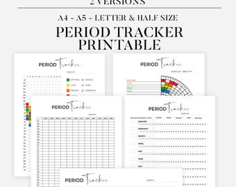 Period Tracker Journal, Bullet Journal, Period Dairy, Period Tracker, Journal Page Printable, Period Tracker Digital, Period Tracker Pdf