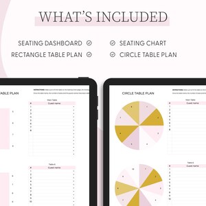 Printable Wedding Table Seating Chart Template, Round Table Seating ...