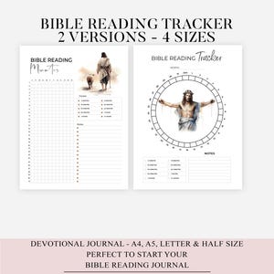 Bible Reading Tracker with Books of the Bible, Old Testament, New Testament | Bible Chapter Log Printable Christian Coloring | Bible Study