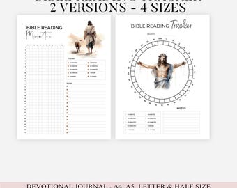 Bible Reading Tracker with Books of the Bible, Old Testament, New Testament | Bible Chapter Log Printable Christian Coloring | Bible Study