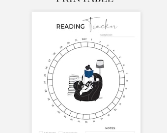 Reading Journal Book Journal Template Reading Tracker Book Tracker Book Review Planner Pages Reading Log Book Challenge PRINTABLE Digital