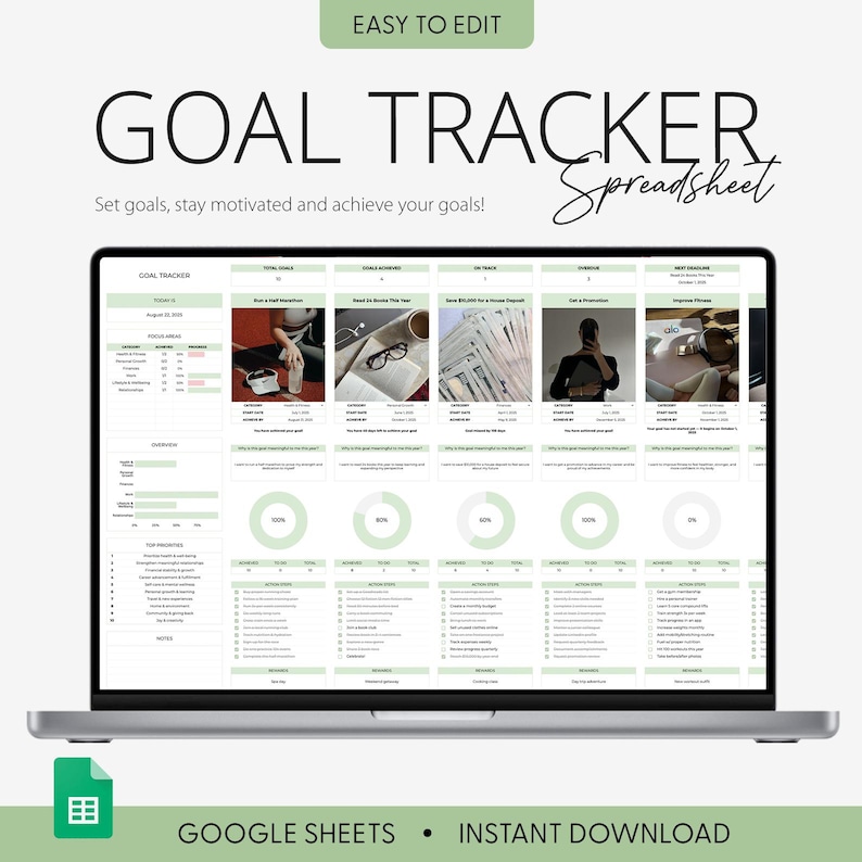 Task Tracker Spreadsheet Team Task Manager Google Sheets Excel To-Do List Daily Weekly Planner Eisenhower Matrix Kanban Board Calendar image 6